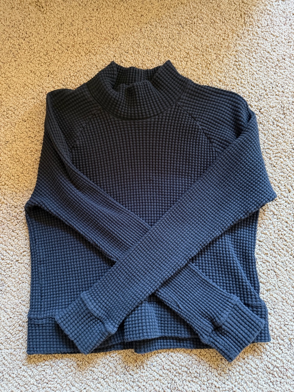 The North Face Waffle-Knit Jacket in Dark Navy